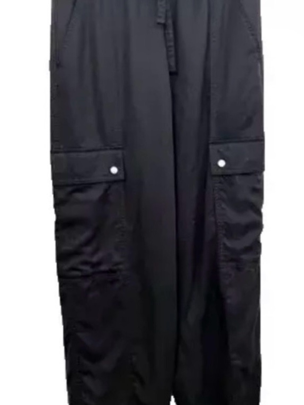 Athleta Black Cargo Utility Pants with Snap Pockets